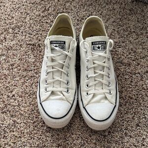 Converse All Star White Canvas Sneakers